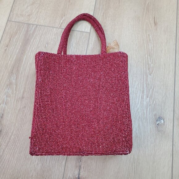 New Release Rare From India to You Red Bow Beaded Bag Viral TikTok Party Holiday - Picture 2 of 16